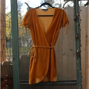 •boho• golden velvet dress by blue blush